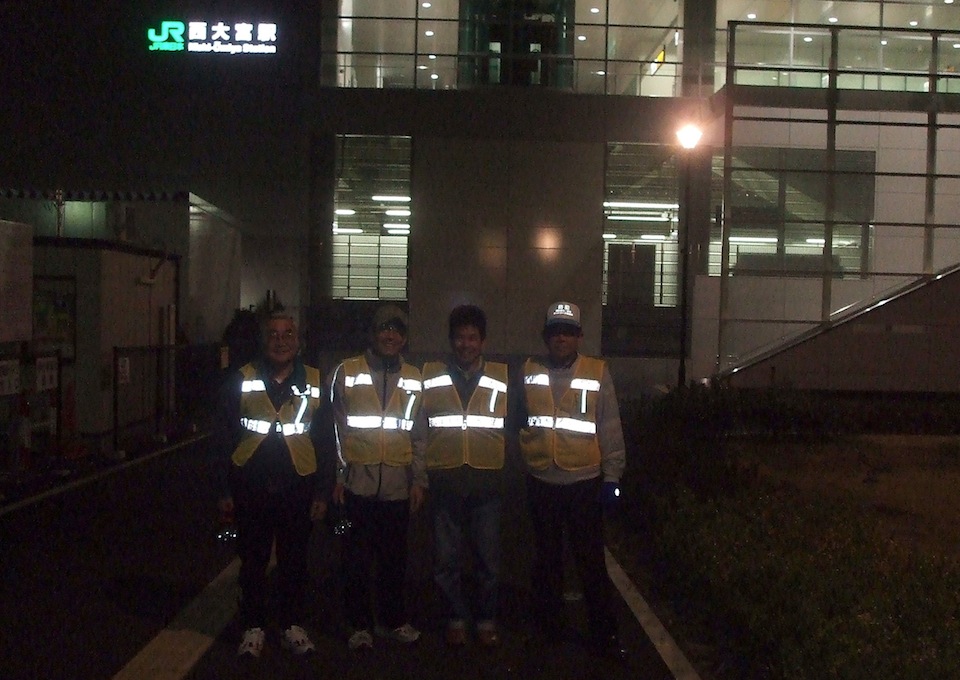 蛍光反射板パトロール