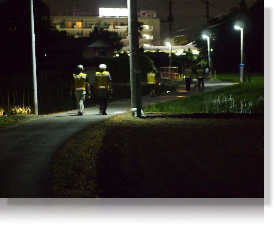 防犯パトロール西大宮駅まで