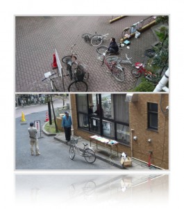 20100411自転車ステッカー一斉貼り替え