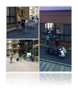20130407自転車ステッカー一斉登録