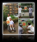 2008年07月21日防犯パトロールポスター貼り