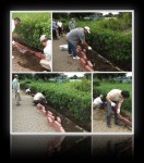 2008年09月28日遊歩道ブロック積み